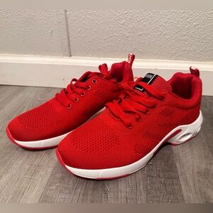 Brand New! Women's Red athletic shoes.